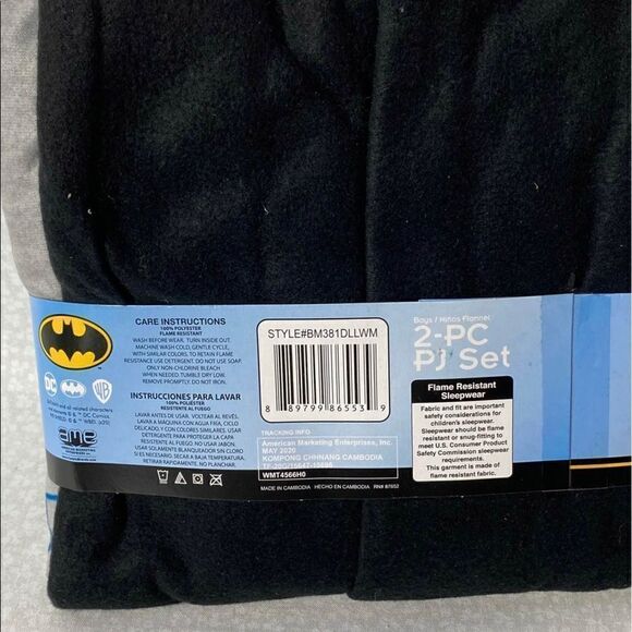 Batman 5Toddler Boys 2 Piece Pajama Set - Picture 5 of 6